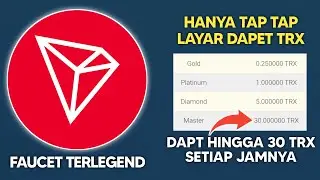 FAUCET TERLEGEND !! CUKUP KLIK KLIK DAPET HINGGA 30 TRX SETIAP JAMNYA, FAUCET BAYARAN TERMAHAL