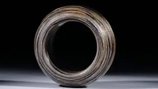 Fibertec Ring, Karbon mit Glasfaser Bronze und Alu metallic
