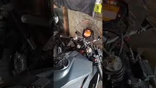 2014 KTM RC390 track bike - cold start