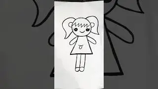 How make to #girl 👧 #drawing #art #video treading #song #Easy drawing #art #video 👧👌👍❤️❤️🥰🥰