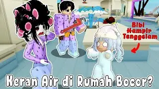 KERAN AIR RUMAH KITA BOCOR? BIBI SAMPAI JATUH KE LANTAI  || BROOKHAVEN RP 🏡 ROBLOX INDONESIA