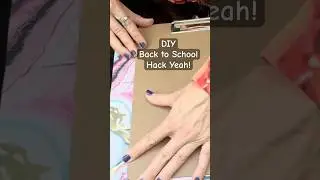 DIY Back to School Clipboard Hack!! #backtoschooldiy #backtoschool #shorts
