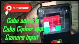 How to Cube Solve in Cube Cipher app . Cube Cipher app in camera input se Solve kare Aasani se(2)