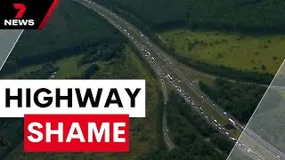 Large chucks of Bruce Highway fails basic safety standards | 7 News Australia
