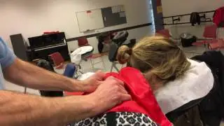 Massagedoekje bij stoelmassage