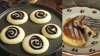 Chocolate Stuffed Pancakes with homemade chocolate ˚˖𓍢ִ໋🌷͙֒✧🩷˚.🎀༘⋆