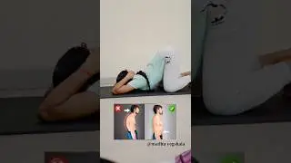 Fix Rounded Shoulders & Improve Posture 💪 | Daily Yoga  #yoga #yogasana #shorts #indvsnz