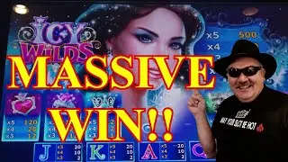 ICY WILDS... BACK TO BACK FREE SPINS ...MASSIVE WIN
