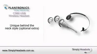 Plantronics CS60 USB Wireless Headset Video Overview