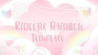 Kidcore Rainbow Aesthetic Server Template | aesthetic discord server template | moonbow Template