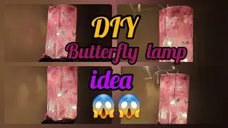 Diy Butterfly lamp|| night lamp Craft ideas || lamp idea with bottle