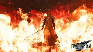 (4K) Final Fantasy VII Rebrith Demo - Sephiroth in Flames Scene
