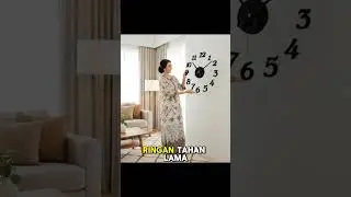 Jam Dinding Senyap, Tidur Lebih Nyaman Tanpa Bunyi#JamSenyap #KamarTidur #DekorasiKamar
