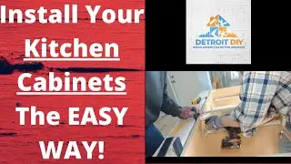 Kitchen Cabinet Installation DIY | Base Cabinet Installation Tips for BEGINNERS!