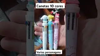 canetas personalizadas 10 cores #canetas #canetasfofas