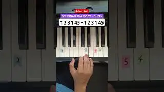 Bohemian Rhapsody - Queen 😱(Piano Tutorial) 🔥 #shorts #piano