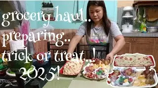 TRICK OR TREAT 2025: GROCERY HAUL & PREPARING SIMPLE FOOD FOR THE NEIGHBORS KIDS/@madels9660 