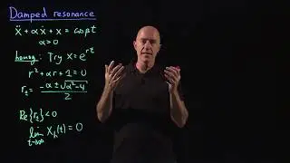 Затухающий резонанс | Лекция 28 | Дифференциальные уравнения для инженеров