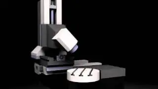 travelling column cnc milling machine animation 4