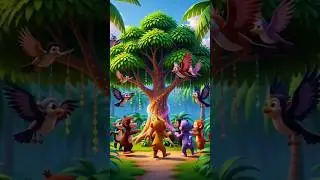 जादुई पेड़ की कहानी 🌳#magicatree #junglestory #fairytale #shortstory #viralcartoonfacts #kidsstory