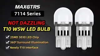 7114 Series T10 LED W5W Car Side Interior lights 12V 3030 Chips 194 168 Parking Marker Dome Lamps
