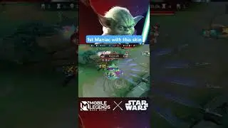 Master yoda skin Gameplay  #mobilelegends #masteryoda #starwars #starwarsevent