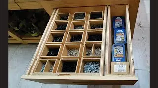 Cajón o gaveta para tornillos (optimizar el espacio)