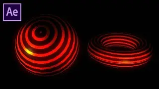 Stardust Glowing 3d Shapes - After Effects Tutorial