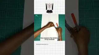 pointy shoulders sleeve Tutorial #shorts #patterndrafting #patternmaking #sleevedesigns