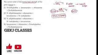 BEST EASY TRICK NEET 2025 PYQ QUESTION #neet2025 #neet2026 #neetpyq #amines #basicity 