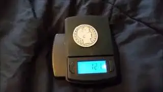 1909 Barber Half Dollar plus Digital Scale