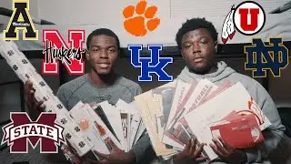OPENING MY D1 COLLEGE FOOTBALL MAIL !!