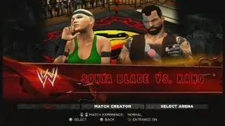 WWE 2013. Sonya vs Kano CAWS on XBOX 360