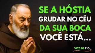 PADRE PIO 🔥 A MAIORIA DOS CATÓLICOS NÃO SABE, MAS QUANDO A HÓSTIA GRUDA NO CÉU DA BOCA SIGNIFICA