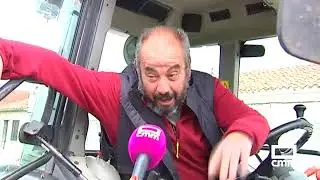 Protesta de tractores en Villamalea