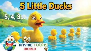 Five Little Ducks Song 🦆 | Learn Counting | Tiny Toons World