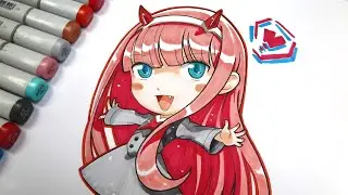 【Tik tok】Tranh vẽ anime Zero Two đẹp nhất | DARLING in the FRANXX version Chibi