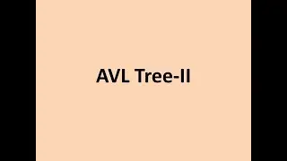 AVL Tree-II (RR Rotation & LR Rotation)