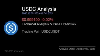 USDC (USDCUSDT) Technical Analysis - Price Prediction & Buy or Sell October 03, 2025