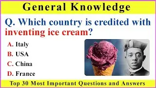  Top 30 GK Questions and Answers | General Knowledge MCQ | GK Quiz