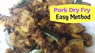 Pork Dry Fry without Onion | Kerala Style | Gingerline Media