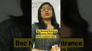 Bsc Nursing Entrance exam 2023 #aiims #bscnursing