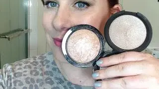 M.A.C. Mineralize Skinfinish Soft and Gentle против Becca Shimmering Skin Perfector в оттенке Opal