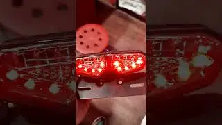 Cafe racer twin square tail light universal for bike #bike #biker #caferacer #bikemodification