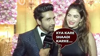 Puneesh Sharma & Bandagi Kalra Give Funny Reply On Thier Marriage| Sangeet Ceremony