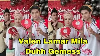 VALEN LAMAR MILA PAKAIKAN CINCIN DI JARI MANISNYA
