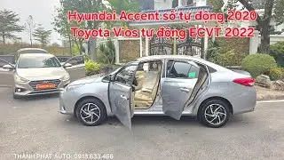 ⚽️🏆 Hyundai Accent số tự động 2020 v&agrave;ng c&aacute;t | Toyota Vios tự động ECVT 2022 form mới rẻ | 0913633466