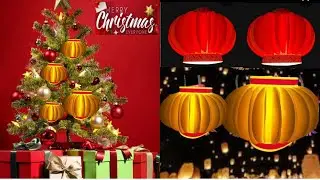Christmas Decoration Ideas For 2023/Christmas Craft/Christmas Decor/Lamp DIY #Crafticle
