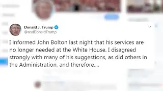 Trump fires national security adviser John Bolton