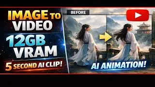 Hunyuan Image to Video (12 ГБ видеопамяти) | Создание 5-секундного видео с использованием ИИ из о...